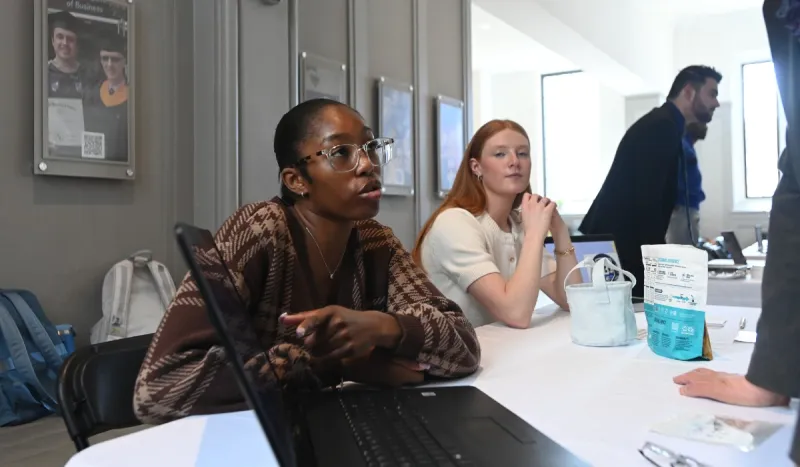 Students in ENT 118, Vocation of Business, recently competed in the 2025 Trade Show organized by the Ciocca Center for Principled Entrepreneurship.