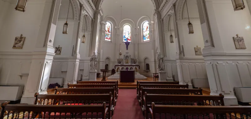 inside a catholic church