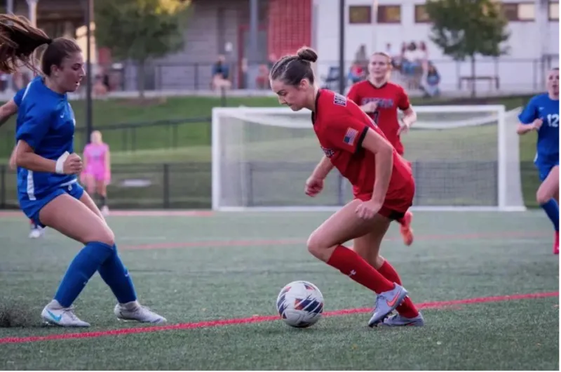 katie playing soccer