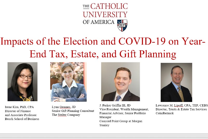 The Impacts of the Election and COVID-19 on Year-End Tax, Estate, and Gift Planning