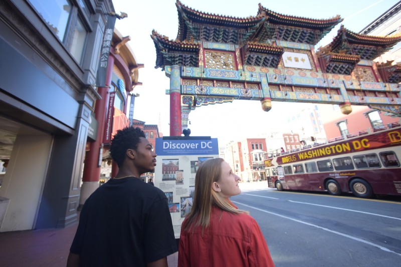 Students in Chinatown